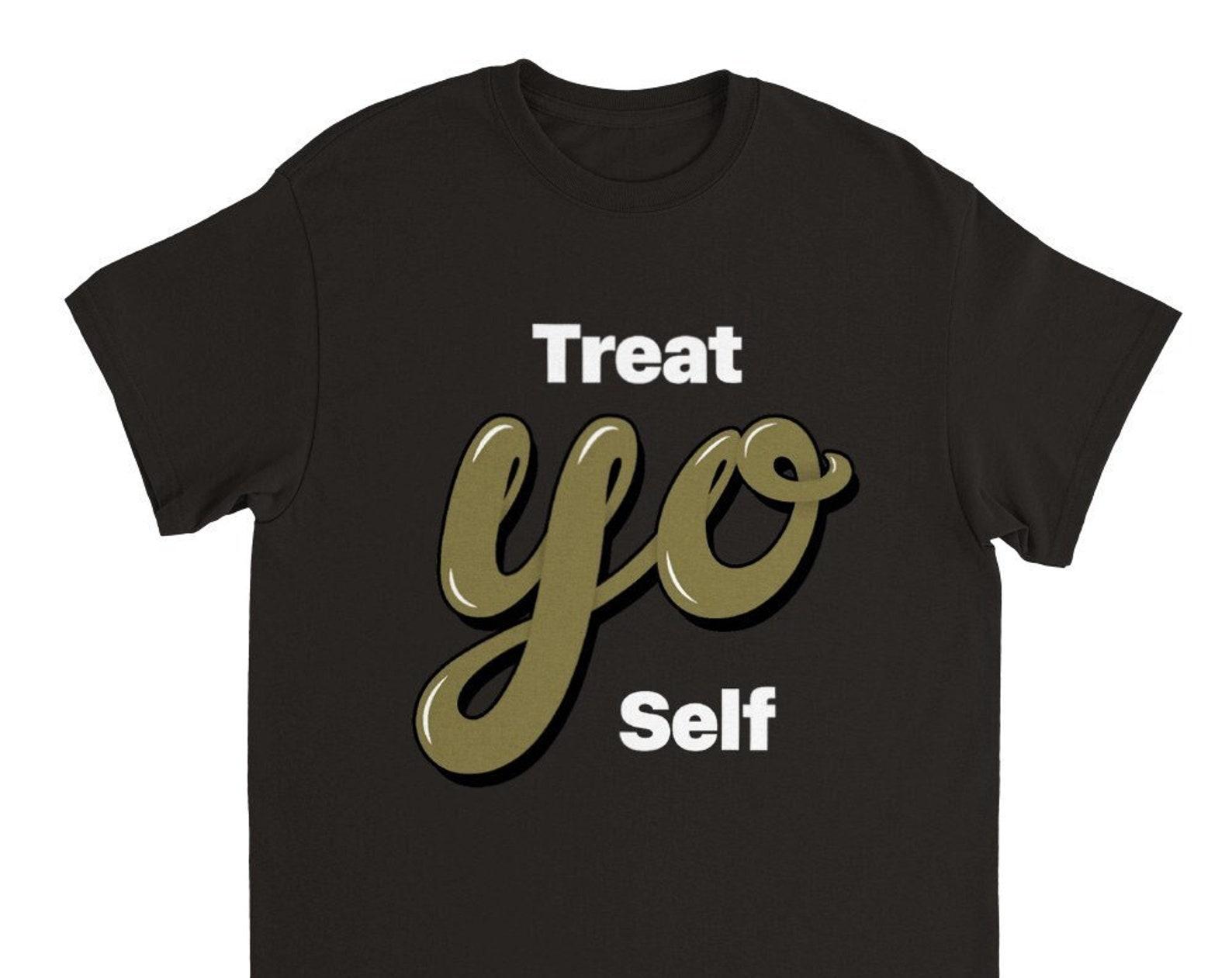 Treat Yo Self, Parks and Recreation inspired shirt, Heavyweight Unisex Crewneck T-shirt 4XL