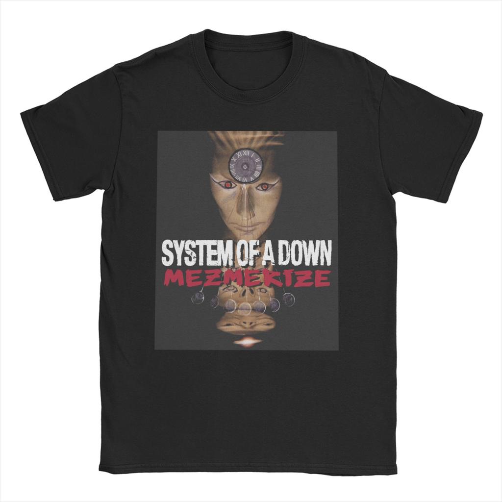 Men Womens TShirts System of A Down Humorous Pure Cotton Tees Short Sleeve Heavy Metal Music T Shirt Round Neck Tops