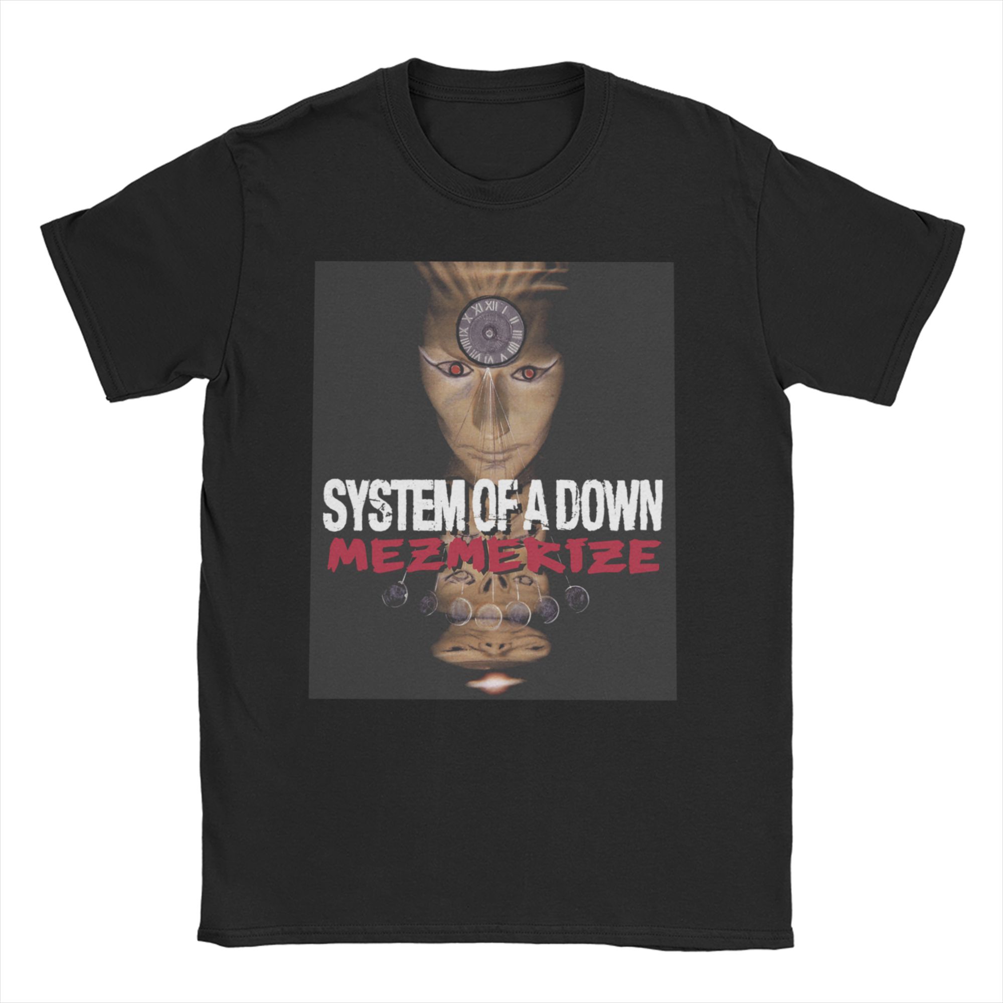 

Amazing System Of A Down TShirts Men Women Round Collar Cotton T Shirts Heavy Metal Band Short Sleeve Tees Printing Clothing 4XL