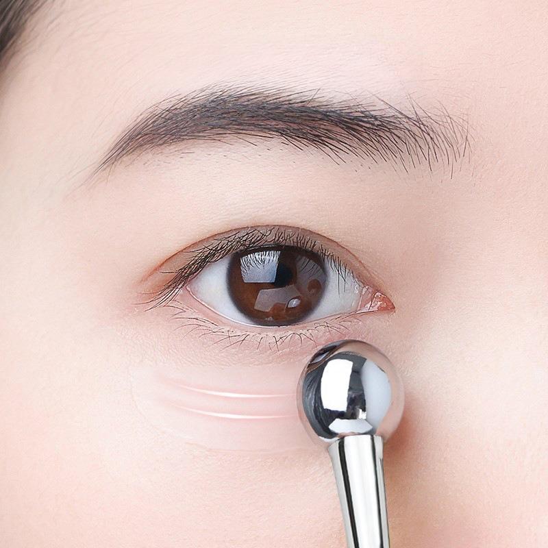 Beauty Eye Roller Massage Stick Eye Cream Applicator Cosmetic Spatula Anti Wrinkle Facial Spoon Gold Alloy Face Skin Care Tool