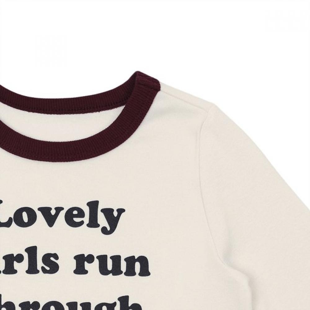 Tiffany Color Block LeTTering T shirT T54kbT060