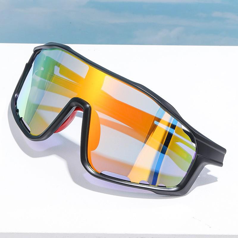 Large Safety Goggles for Summer Sun Protection - Windproof, Anti-Splash, Road Cycling Sports Glasses for Men and Women