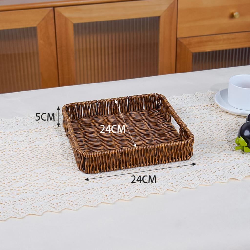 Handwoven Tray For Serving Food And Vegetables