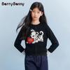 BARRY BANNY Girls' Embroidered Knit Cardigan