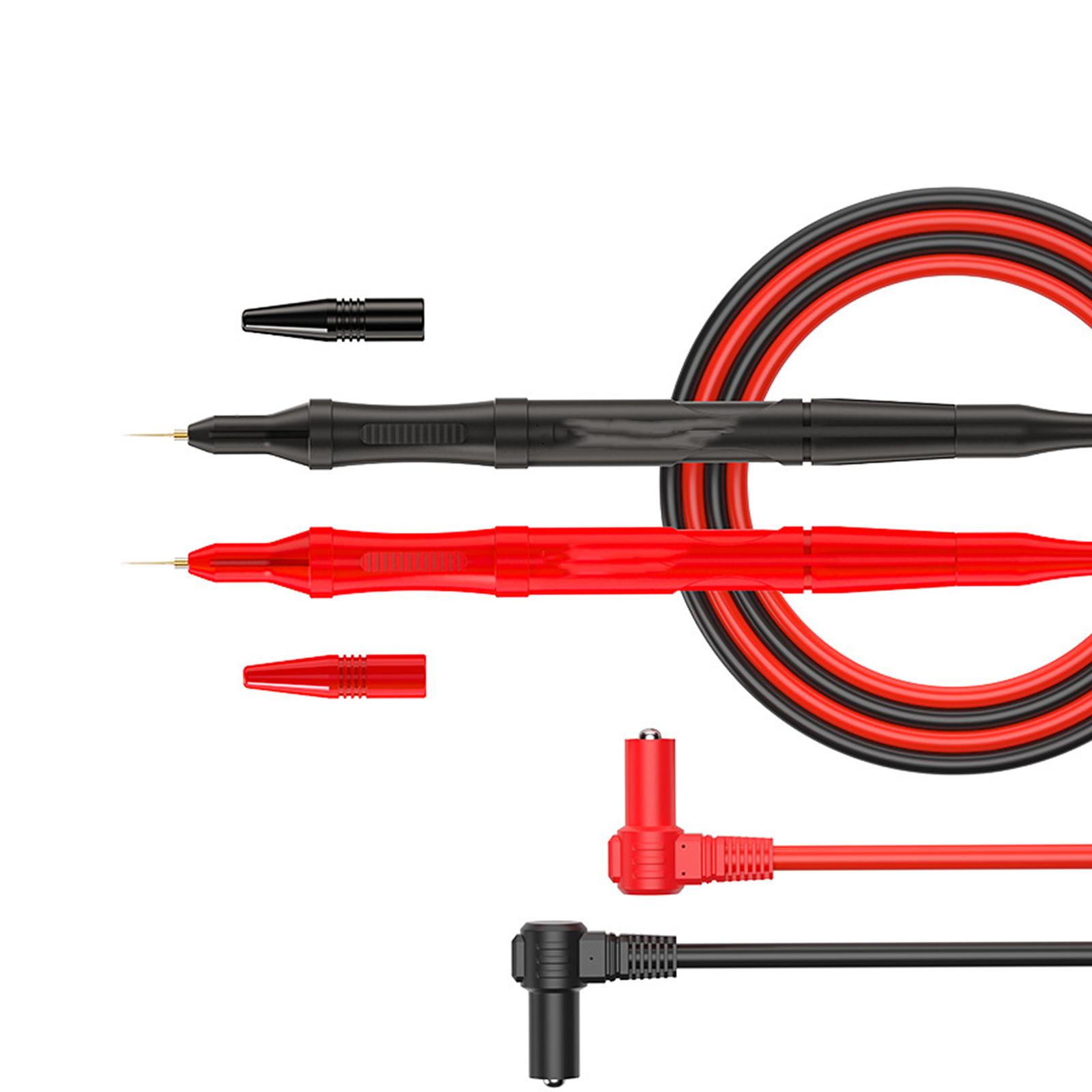 

20A High Current Spring Loaded Multimeter Test Leads with Test Line Durable Silicone Test Probe for Electrical Testing