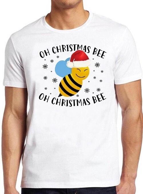 Oh Christmas Bee Xmas Funny Gift Cool Gift Tee T Shirt M353 XXL
