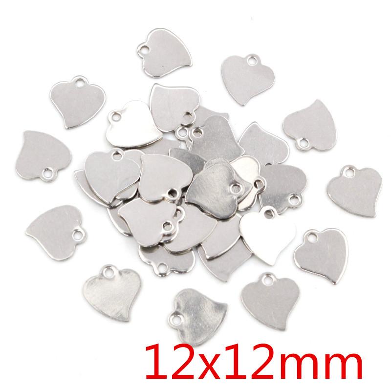 50pcs/lot No Fade Charms 316 Stainless Steel Hollow lovely heart Charms handmade Craft pendant Jewelry making,DIY for necklace