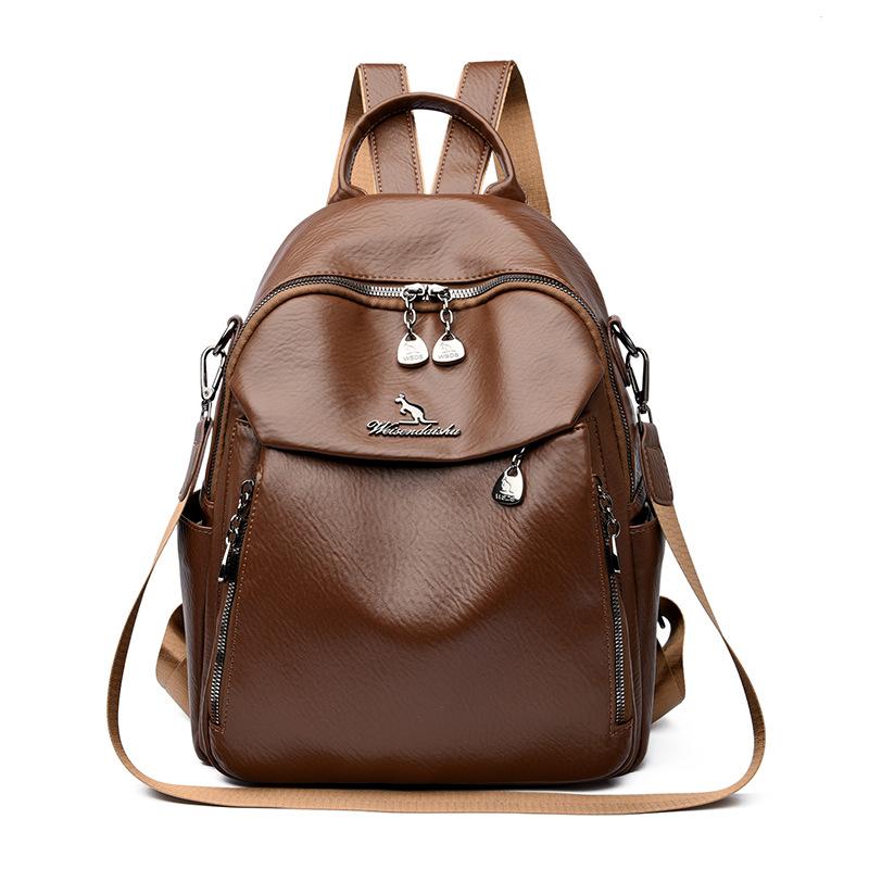 Large Capacity Women's Retro Backpack Shop Multi-function Shoulder Bag