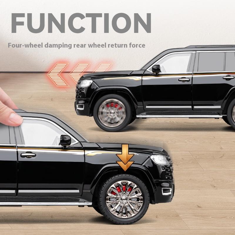 1/18 Scale Toyota Land Cruiser LC300 SUV Alloy Car Diecast Model Sound Light Toy Home Decoration Ornaments Collection Gift Kid Toy
