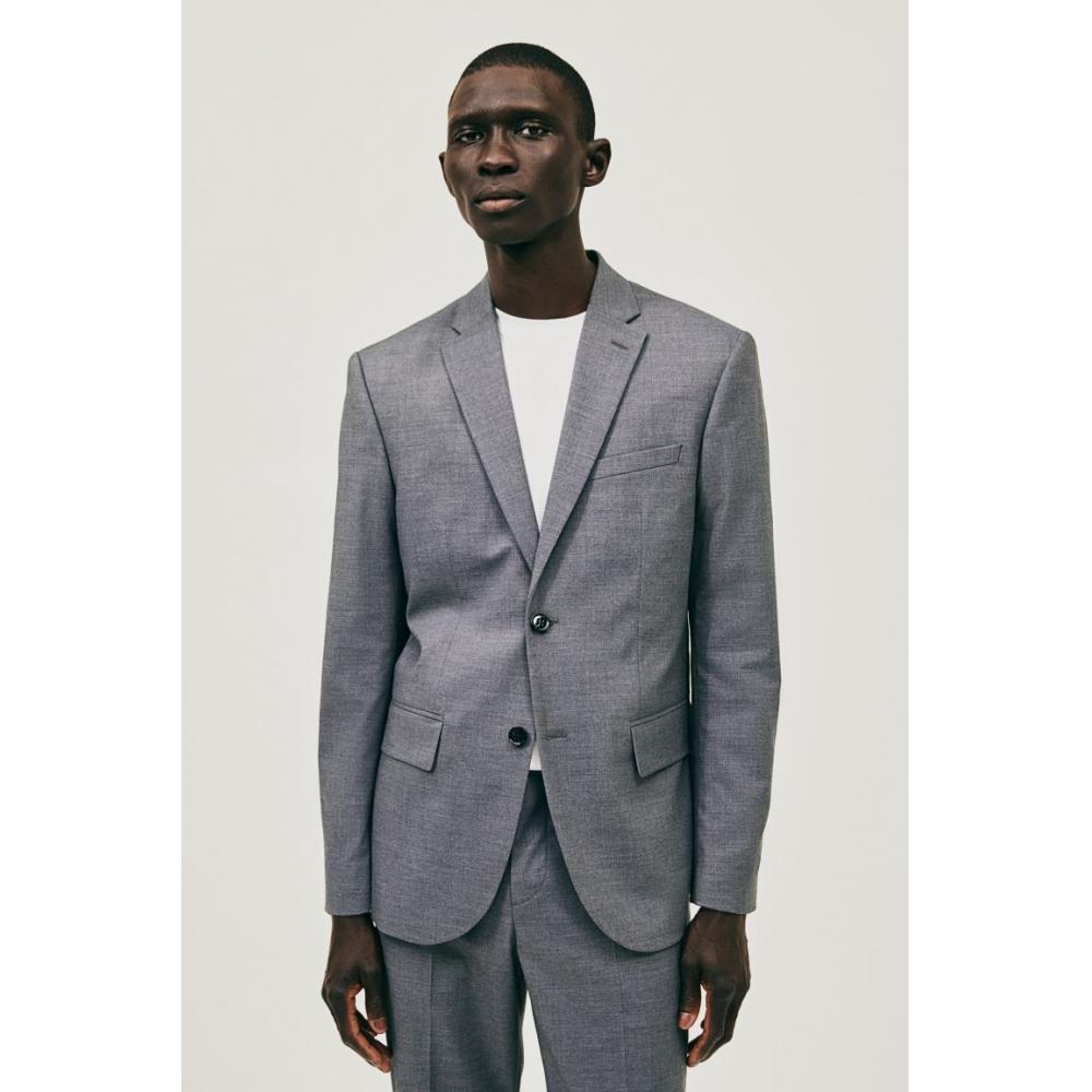 

Куртка HM slim Fit серого цвета 44