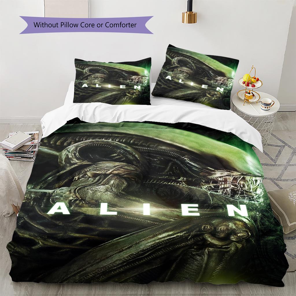 Cartoon Pattern Bedding Quilt Set Quilt Cover Pillowcase Home Decoration Birthday Gift (1 * Duvet Cover + 2 * Pillowcase, Without Core)