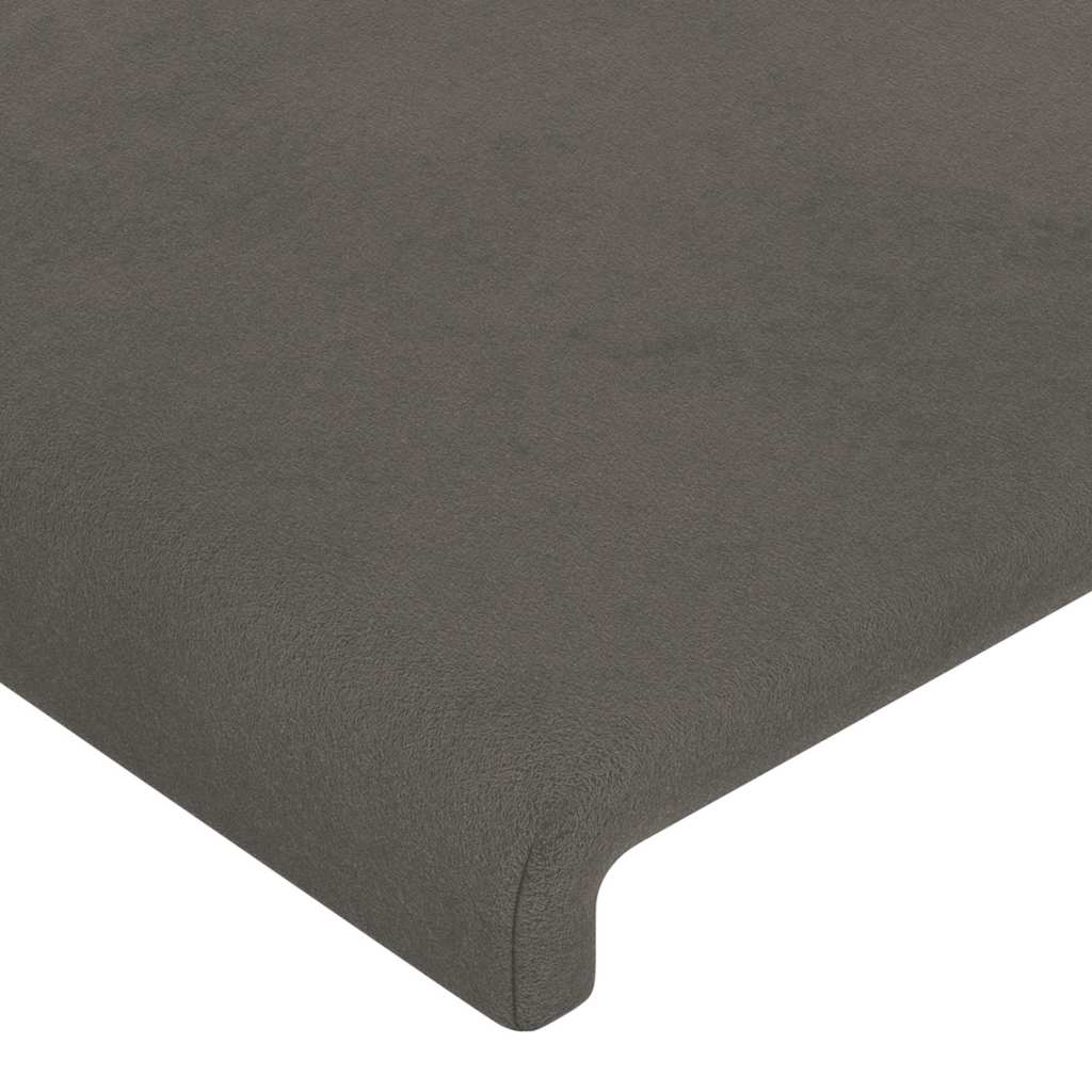 vidaXL Kopfteil Dunkelgrau 90 x 5 x 118/128 cm Samt