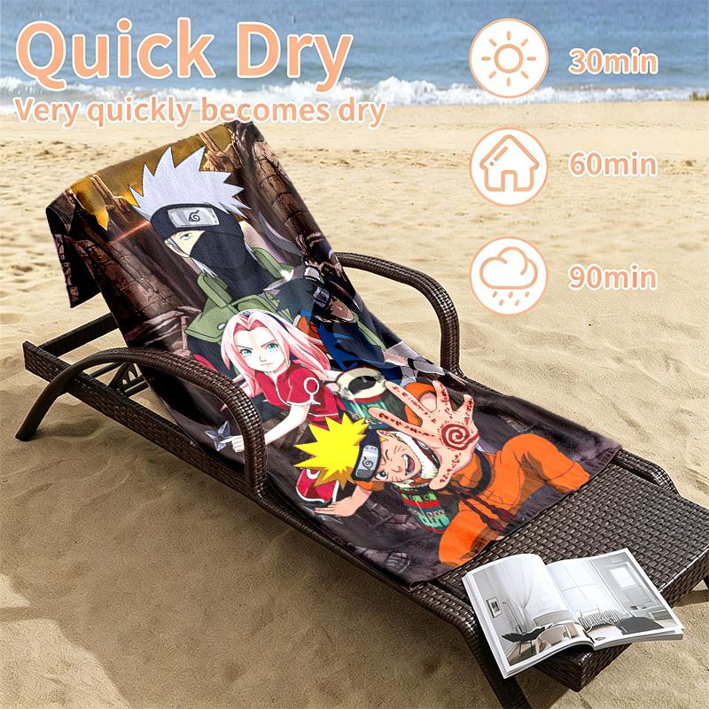 Naruto Beach towels also serve as bath towels summer essential a musthave for the outdoors the beach and the pool