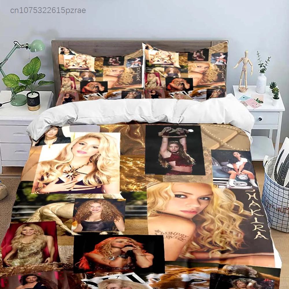 Colombia Pop Female Singer S-Shakira Pattern Bedding Sets Bed Supplies Set Duvet Cover Comforter Set Bedding Set Luxury Gift