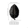 Metall Blatt Kerzenhalter Handbemalt Form Wandleuchter Multifunktional Retro Montiert
