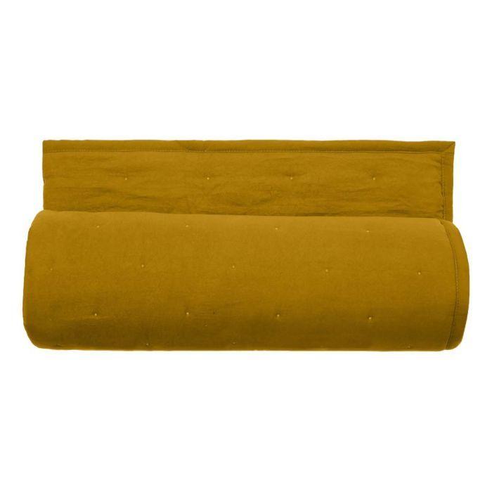 Plaid matelassé microfibre lavée "Céleste" 150 x 200 cm Vent du sud - Céleste Gold