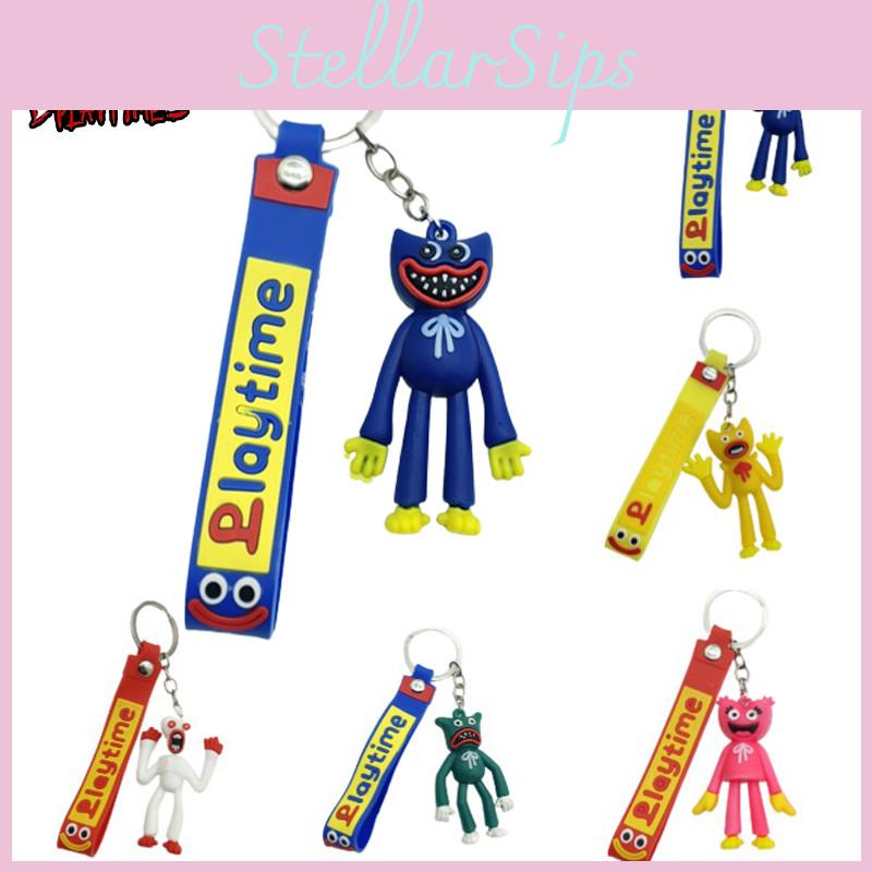 Cute Poppy Playtime Keychain Toy Huggy Wuggy Doll Pendant Bag Charm For Kids