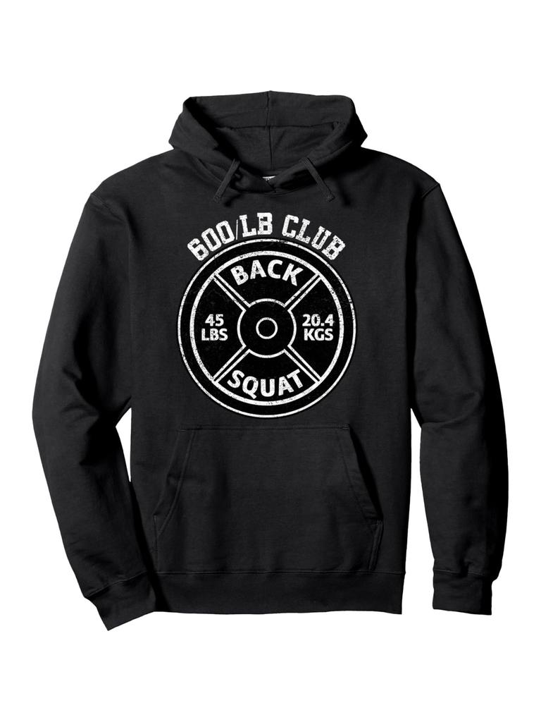 Heavy-Duty 600 LB Deadlift Gym hoodie - Pullover Hooded Sweatshirt for Powerlifting