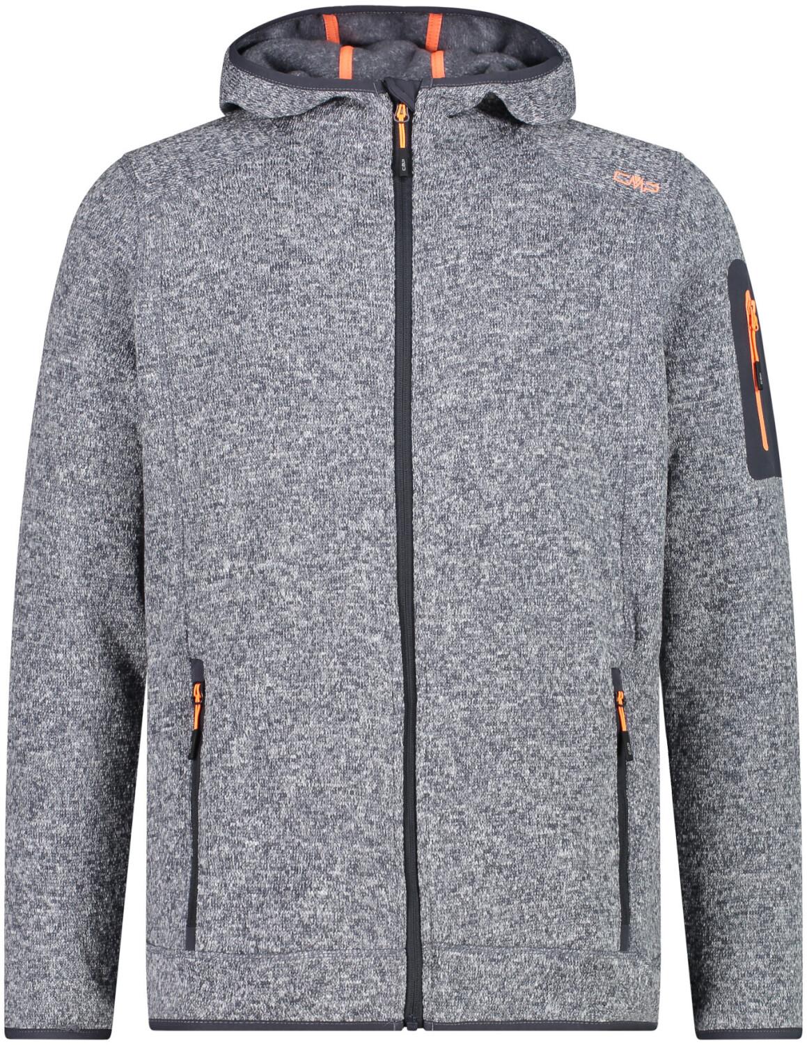 

Куртка CMP Man Jacket Knitted Fix Hood (3H60847N) titanio/flamingo fluo 56