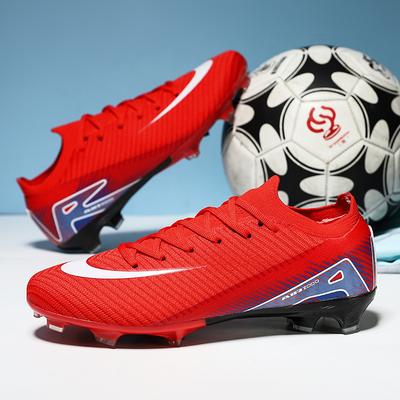 Neue Herren Fußballschuhe Training Erwachsene Fußballschuhe Outdoor Rutschfest Atmungsaktiv Spiel Sport Jungen Stollen Lange Spikes Bequem