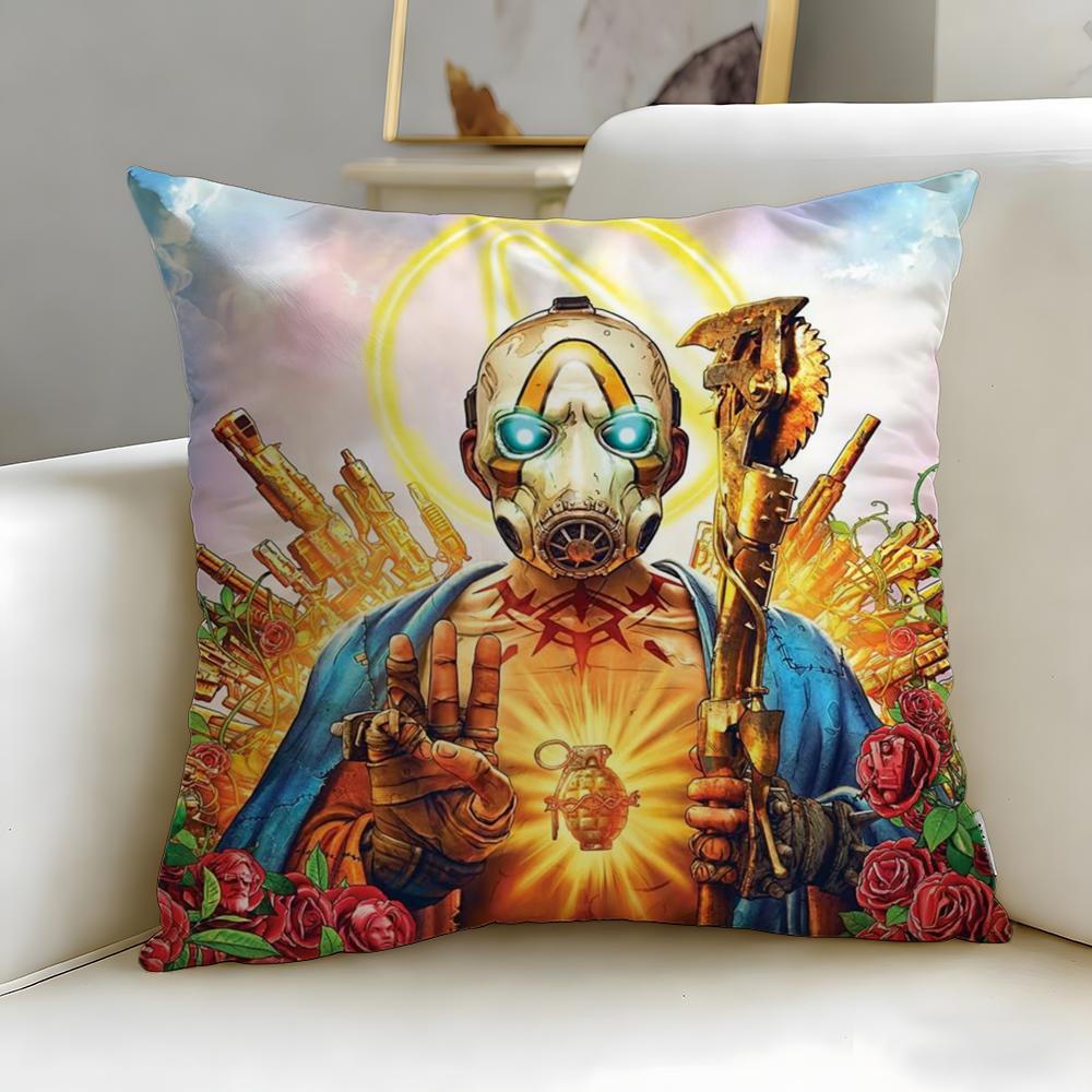 Klassisches Spiel Borderlands Kissenbezug Weich Leicht zu Waschen Kissenhülle Vielseitig für Sofa Bett Reise und Büro