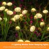 Solar Garden Lights Outdoor, Mushroom Light Outdoor, IP65 Firefly Lamp Outside Decor for Patio Pathway, Sway by Wind