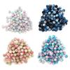 200pcs Pearl Beads Color Pearlized Gradient Bayberry Shaped Bubble Beads with Hole for DIY Jewelry M
