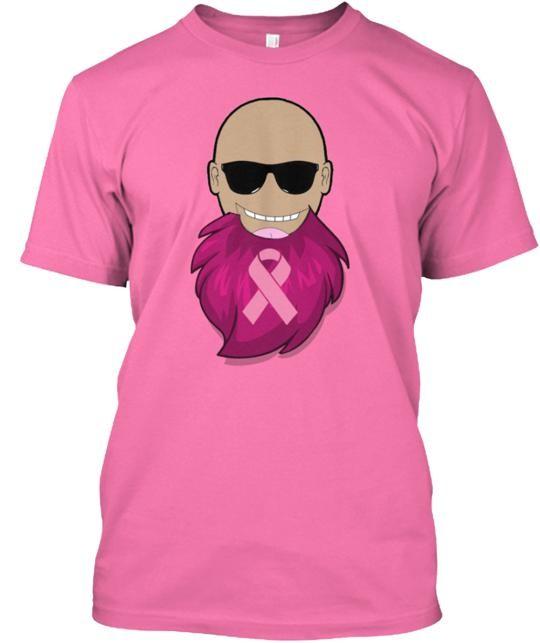 Beards for Breast Cancer T-Shirt Size S to 5XL XXXL