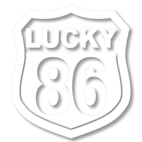 nc-smile Number Sticker Type A White S Size Lucky Number small