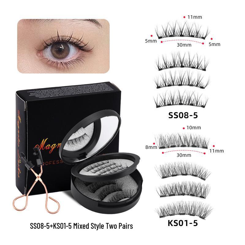 New Style Magnetic False Eyelashes Set: Voluminous In-Stock Eyelashes