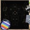 Square Shape Pendulum Divinations Mat Altar Tablecloth Board Game Card Pad Rune Table Cloth Mysterious Board Game Mat