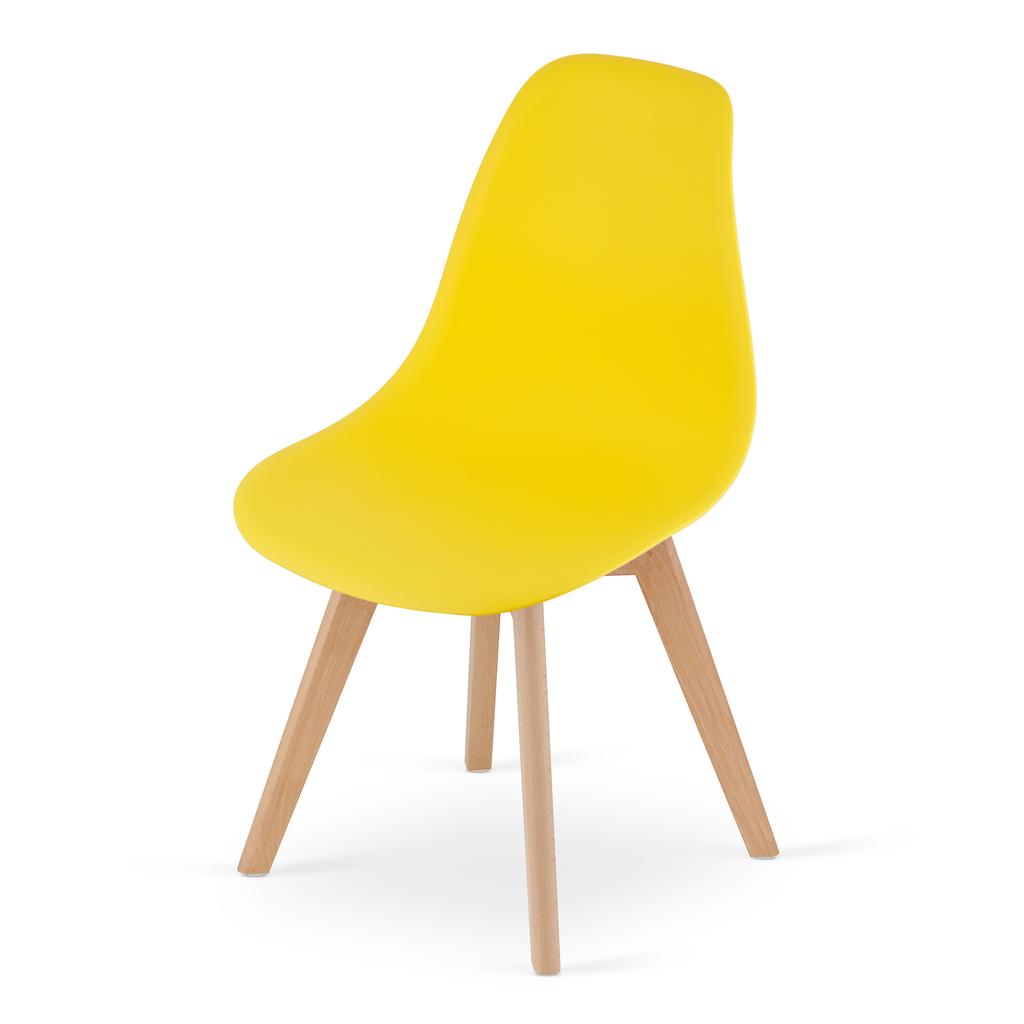 Kito Chair Yellow / Natural Legs X 3