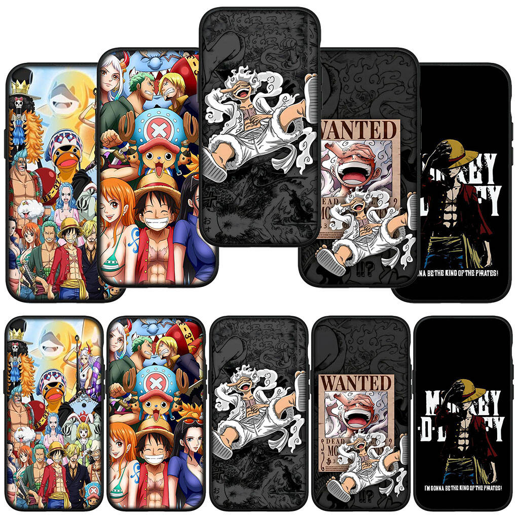 Per Samsung Galaxy S25 S24 S23 S22 Ultra FE Plus A17 A37 A57 A56 A55 A06 A16 A15 A36 A26 A35 A05 A25 A54 A34 Custodia per Telefono Fumetti Luffy Gear 5 One Piece