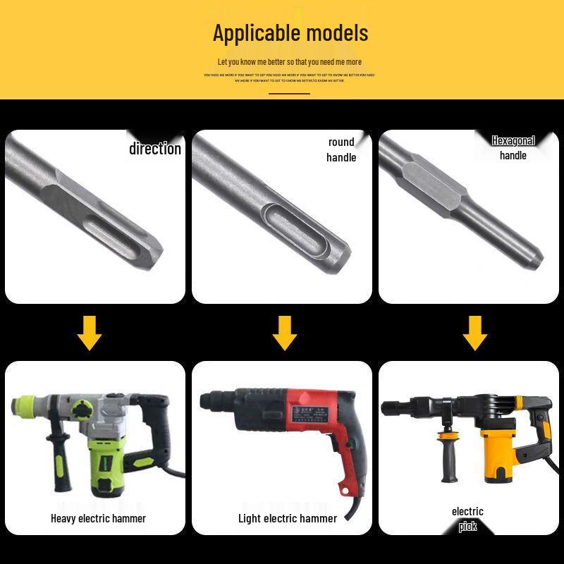 Electric Hammer Chisel Bit Set