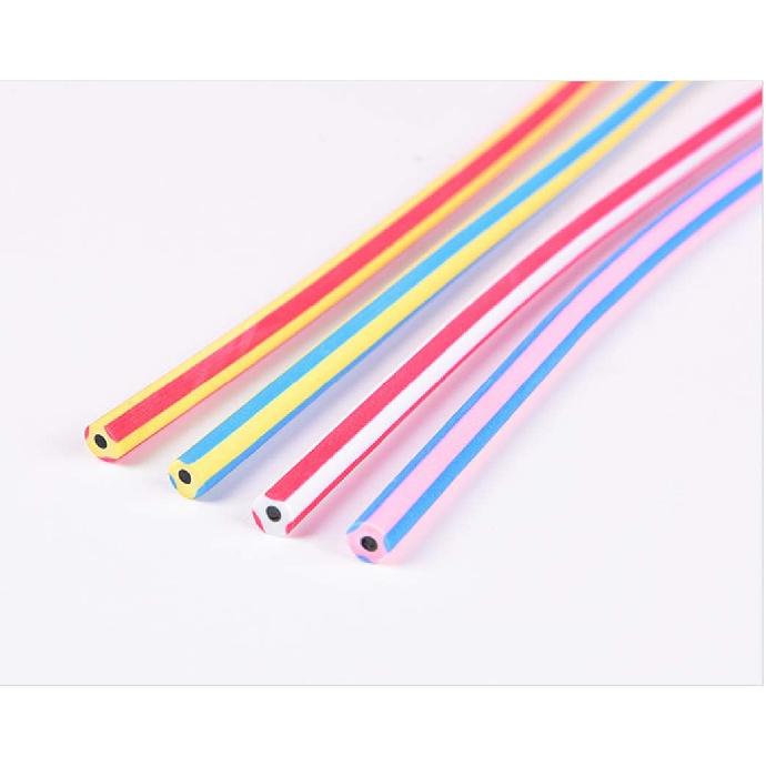 Flexible Bendy Pencil,35 PCS Flexible Soft Pencil Colorful Stripe Soft Pencils with Eraser As Gift for Students or Children