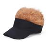 Men's Street Style Wig Baseball Cap - European & American Trendy Flat Cap with Sun Protection