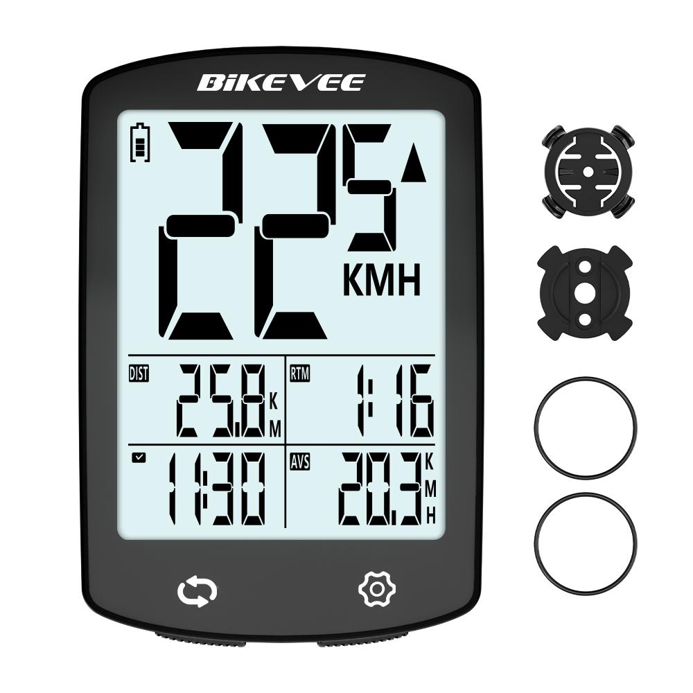 Large Screen Ultra-Long Standby Wireless Bike Computer USB Rechargeable Bicycle Speedometer Odometer Cycling Accessory BKV-501-A