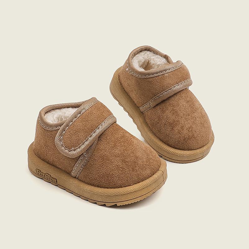 Warm Suede Snow Boots for Toddlers - Unisex, Plus Velvet, Ages 1-6