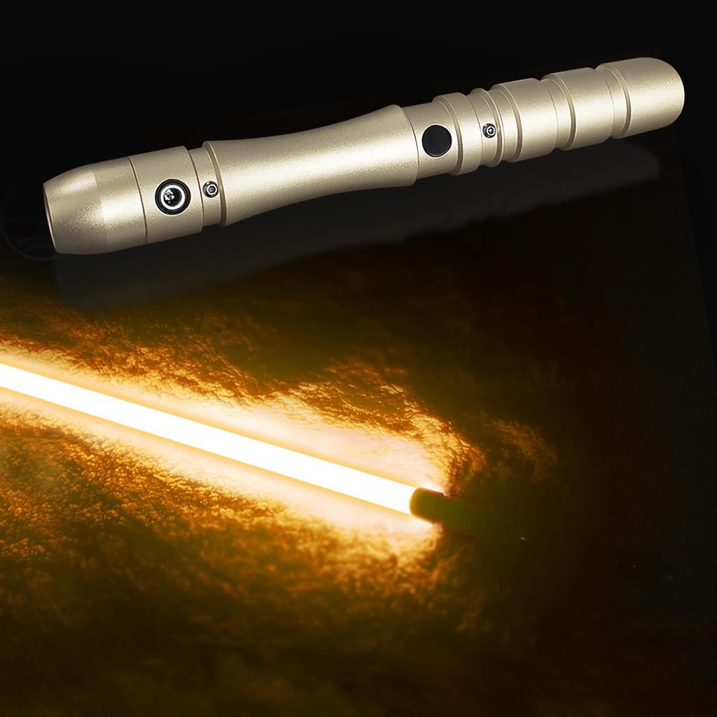 YDD Dueling Metal Lightsaber with 4 Sound Modes and Effects, for Adults, Perfect As a Christmas Party Favor or Gift (97cm - Orange)