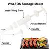 DIY Manual Sausage Stuffer Kit - Hand Operated Sausage Filler Maker for Home Made Sausages Cooking Accessories