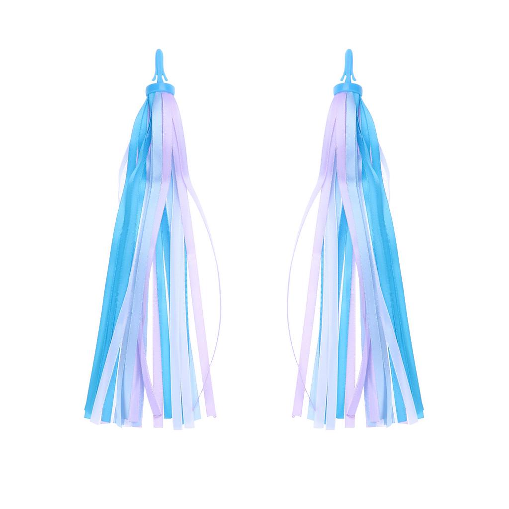 Buy 1 Pair Bike Handlebar Streamers Exquisite Easy Attach Blue Tassel