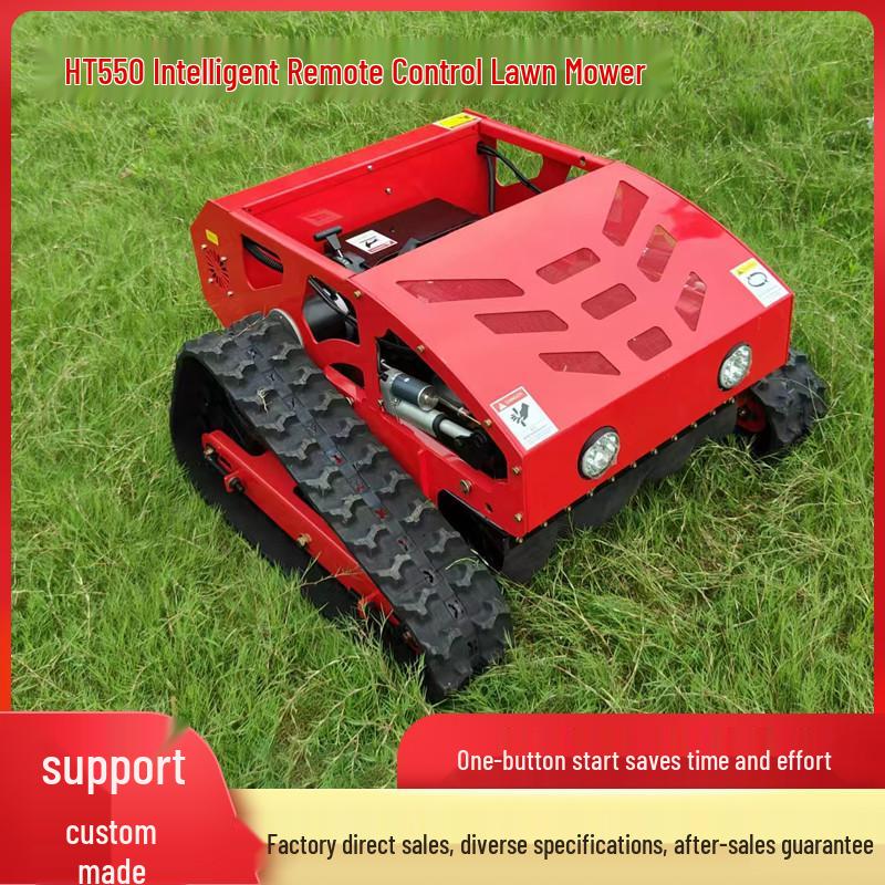Remote Control Lawn Mower for Slope Climbing, Weeding, and Mulching