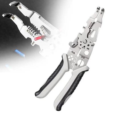 Wire Branching Elbow Wire Stripper Pliers Anti-Slip Wire Crimping Cutter  Wire Repair Tool