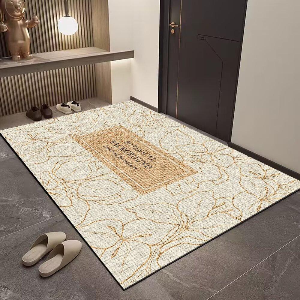 Medieval Style Entry Door Floor Mat, Non-Slip, Advanced Sense, Dirt-Resistant And Easy To Take Care Of, Can Be Cut, Entrance Foot Pad, Door Carpet