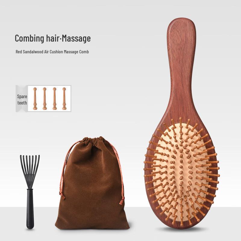Sandalwood Air Cushion Massage Comb Large