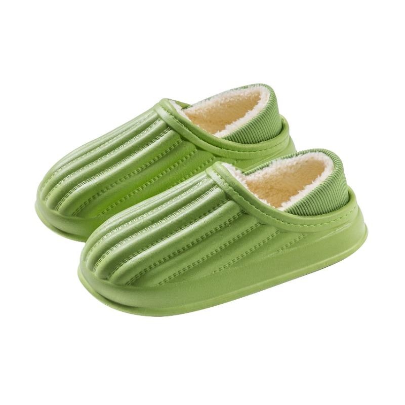 Thickened Couple Cotton Slippers Women's Winter Home Warm Bag and Cotton Shoes Light and Comfortable Plush Confinement Shoes