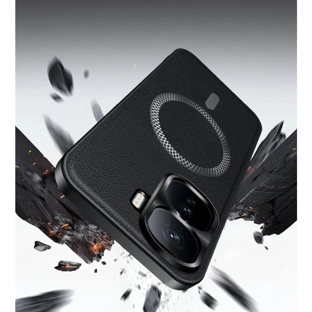 Retro Leather Magnetic Phone Cases For Vivo iQOO Neo 10 Neo9 Neo 8 Neo7 Coque Business Metal Camera Protection Shockproof Cover