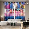 Pop Saja Boys Printed Curtains Insulation Multiple Sizes Living Room Decoration Darkening Set Of 2 Made Polyester Machine Washable Sitting Decor