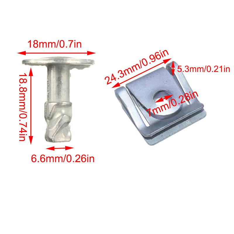 Engine Undertray Clips Splashguard Shield Bottom Cover Fastener For Rover For 75 For Vw For Passat B5 For Skoda For Superb I Snap Screws Hood Buckle