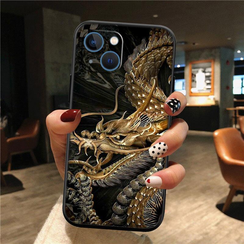 IK23 Chinese Dragon New High-End Shell Phone Case for iPhone SE X XS XR 16E 17 11 Pro Max 8 7 6 6s Plus Air